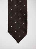 PAOLO ALBIZZATI 小圓點刺繡純絲領帶