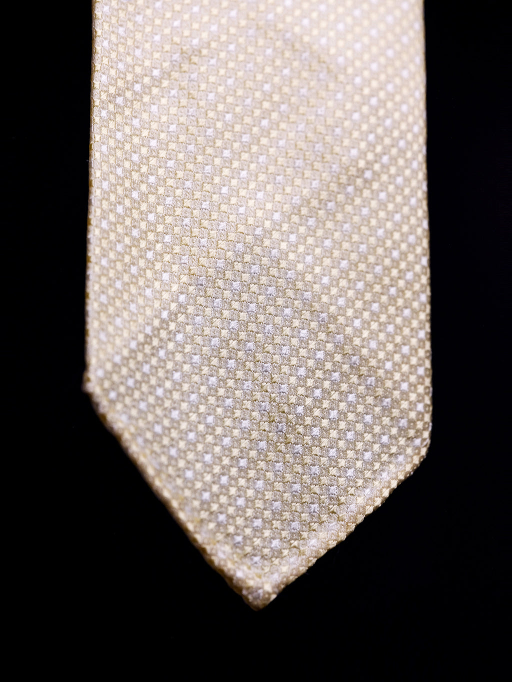 PAOLO ALBIZZATI 小方格提花純絲領帶